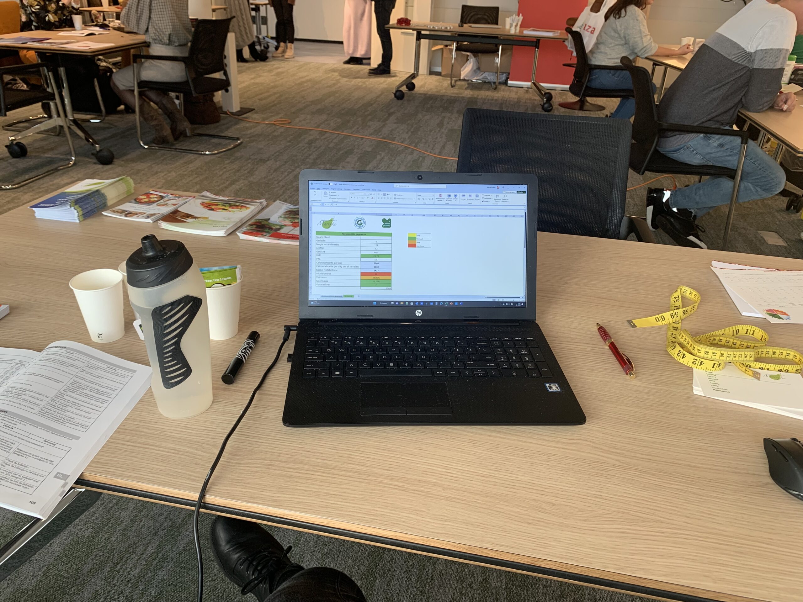 Metingen tijdens de vitaliteit- en gezondheidsdag